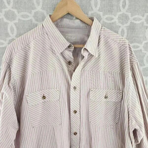 Cabela's Button Down Striped Men's Shirt XL